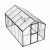 Drivhus Premium Sort 382 cm - Glas/Polycarbonat