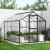 Drivhus Premium Sort 307 cm - Glas/Polycarbonat