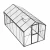 Drivhus Premium Sort 457 cm - Glas/Polycarbonat