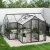 Drivhus T-formet Premium Sort - Glas/Polycarbonat