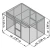 Greenhouse Santini II, anthracite-grey